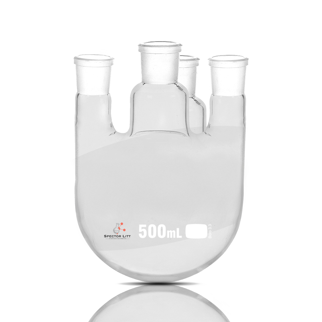 Round Bottom Flask Four Necks Parallel